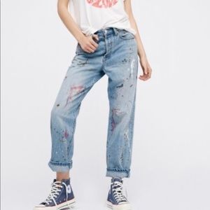Free People Painter Boyfriend Jeans